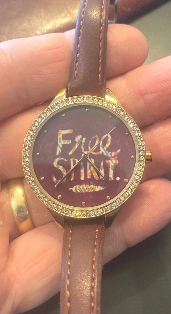 NEW Women's 34mm Gold Tone Jessica Carlyle Watch, "Free Spirit"